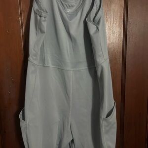 No Boundaries Light Gray Jumpsuit